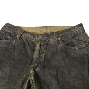 Robin Jean Mens Faded Black Wash 34x32 Denim Jeans Bootcut marlon motard biker